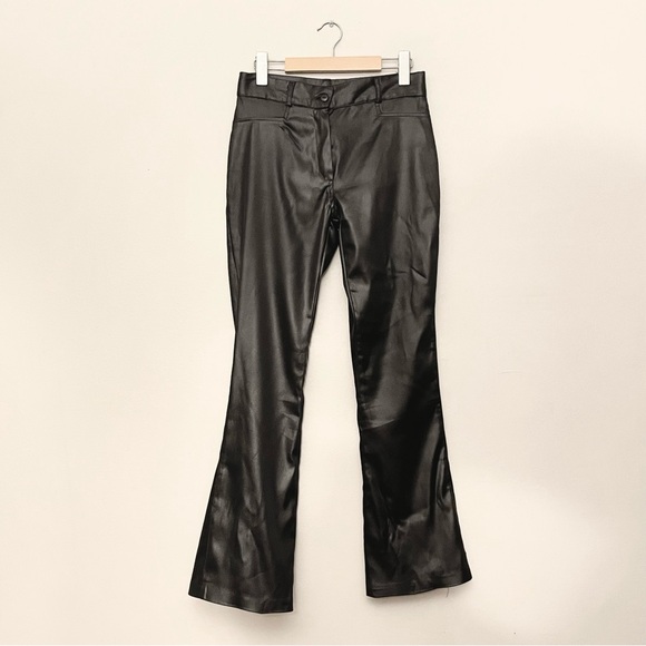 GAP Pants - GAP Black Satin Flare Dress Pants 29" Inseam – Size 28  EUC
